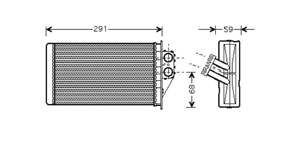 Radiador de calefacción VALEO ref. 812339